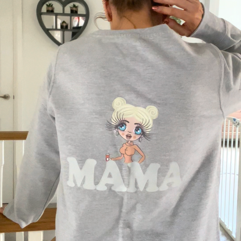 ClaireaBella Mama Sweatshirt - Grey - Image 1