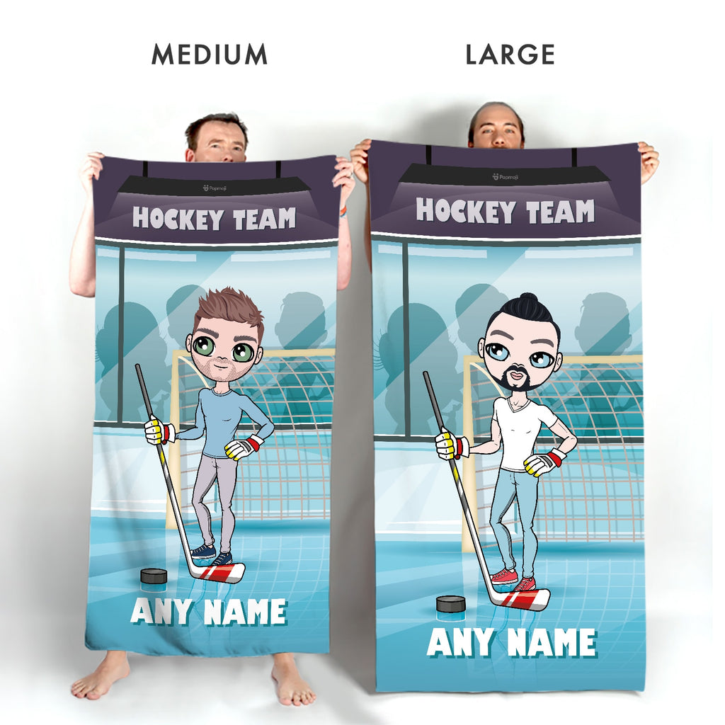 MrCB Ice Hockey Beach Towel