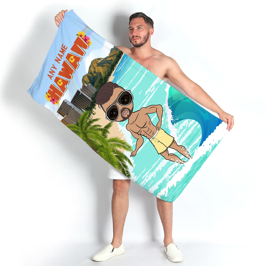 MrCB Hawaii Beach Towel
