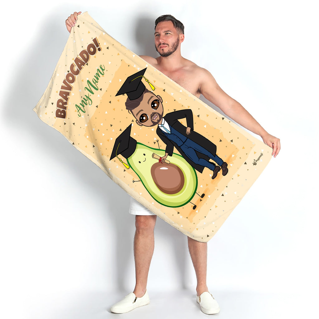 MrCB Graduation Bravocado Beach Towel