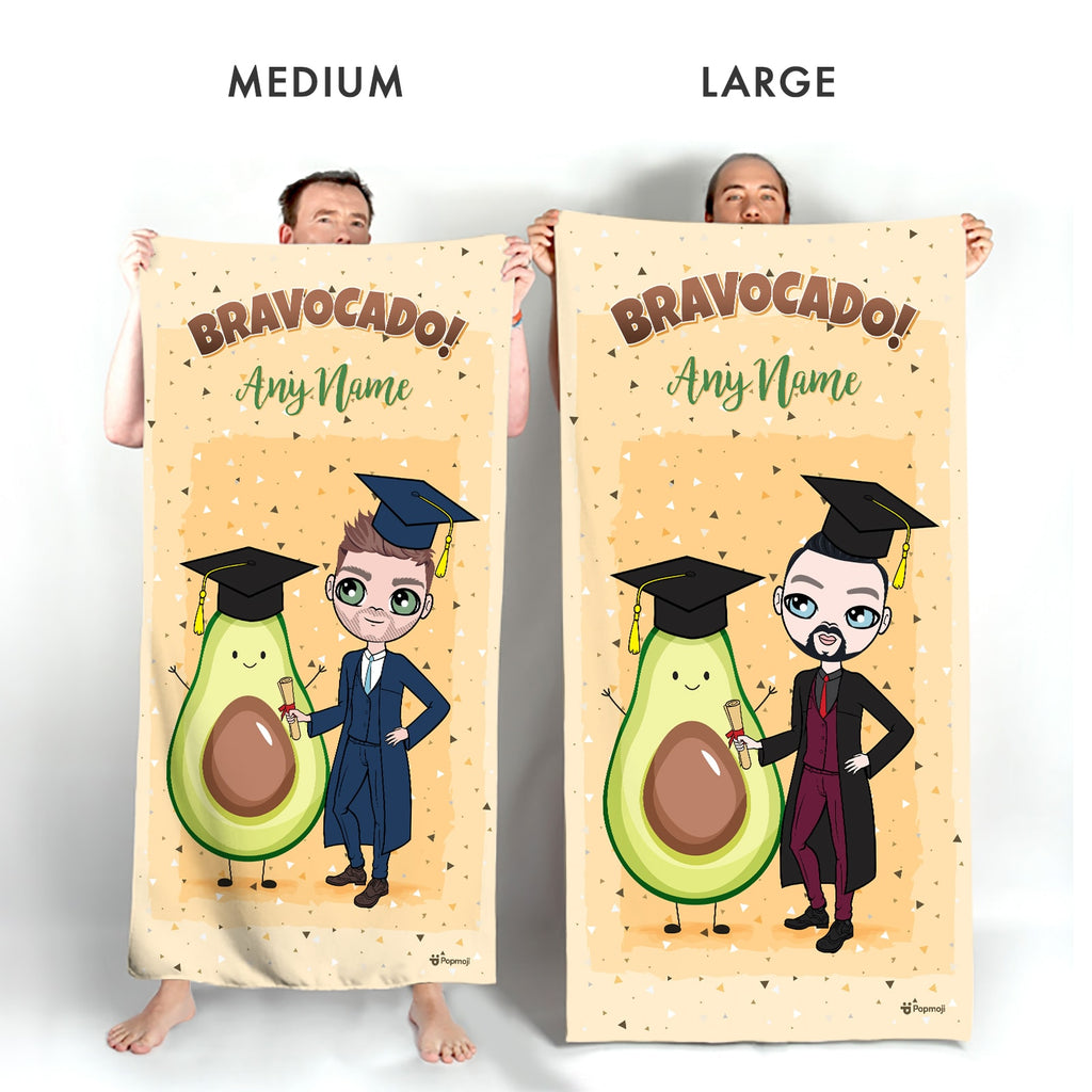 MrCB Graduation Bravocado Beach Towel