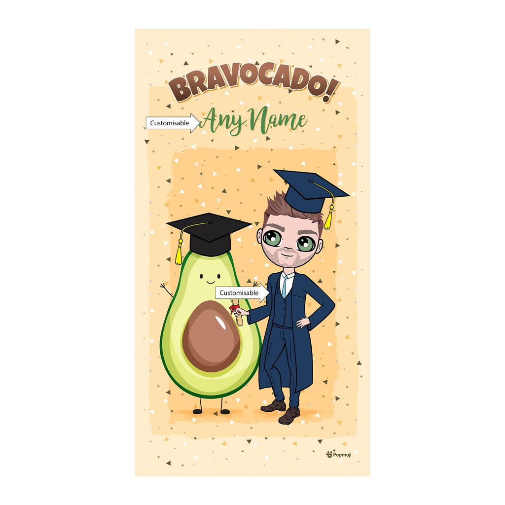 MrCB Graduation Bravocado Beach Towel