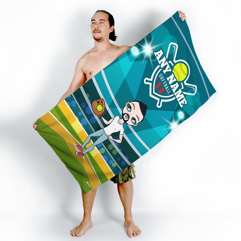 MrCB Softball Beach Towel