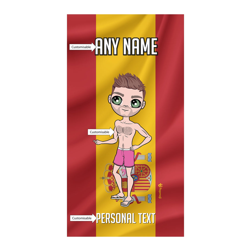 MrCB Spanish Flag Beach Towel