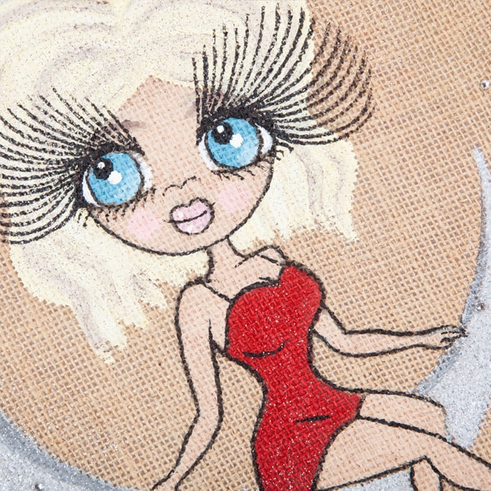 ClaireaBella Large Love You To The Moon Jute Bag - Image 3