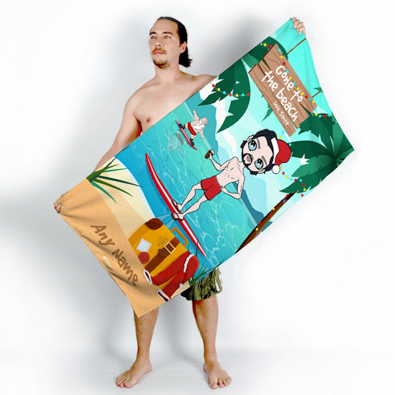 MrCB Surfing Santa Beach Towel - Image 4