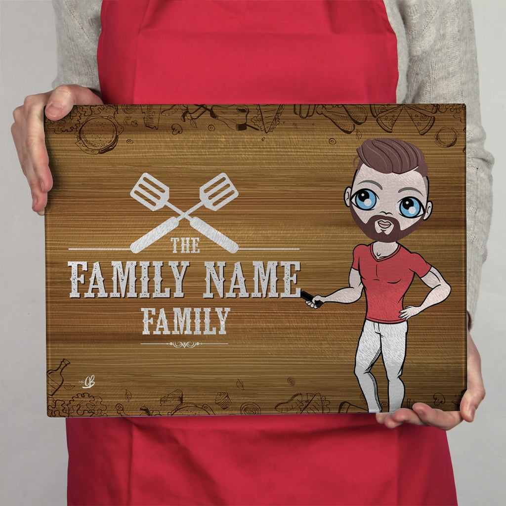 MrCB Glass Chopping Board - Family Name - Image 3