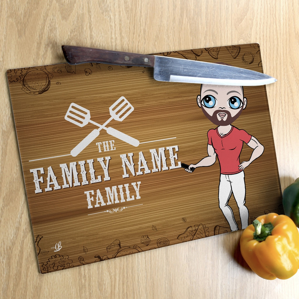 MrCB Glass Chopping Board - Family Name - Image 5