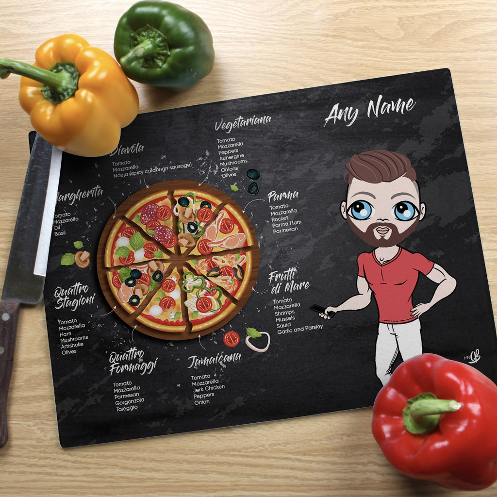 MrCB Glass Chopping Board - Pizza Selection - Image 2