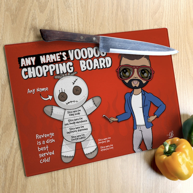 MrCB Glass Chopping Board - Voodoo - Image 1