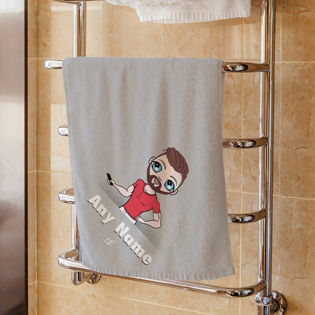MrCB Corner Print Hand Towel - Image 1