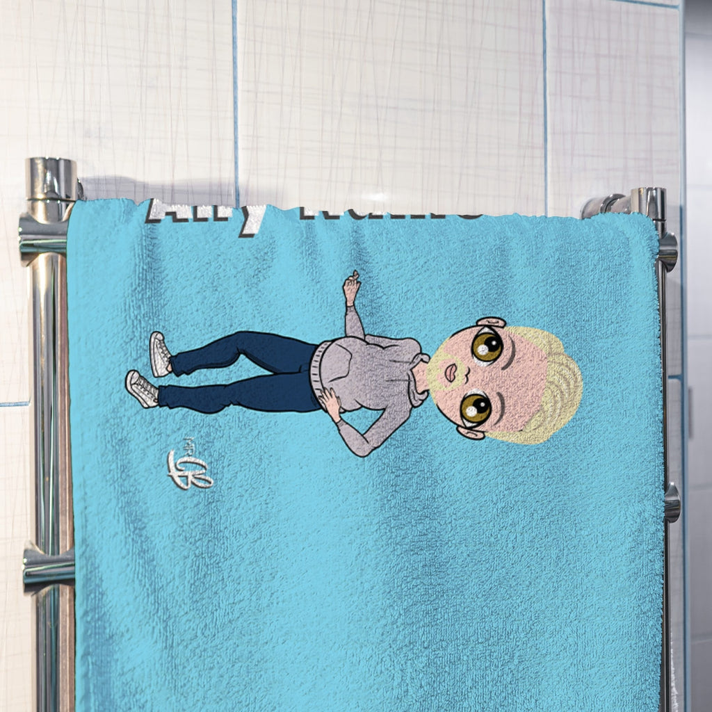 MrCB Blue Hand Towel - Image 3