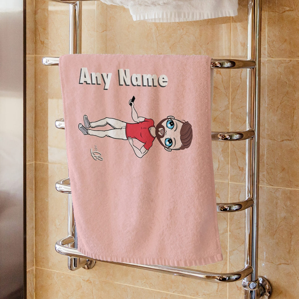 MrCB Pink Hand Towel - Image 1