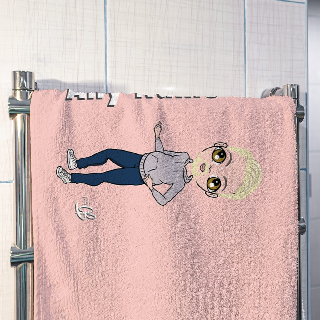 MrCB Pink Hand Towel - Image 4