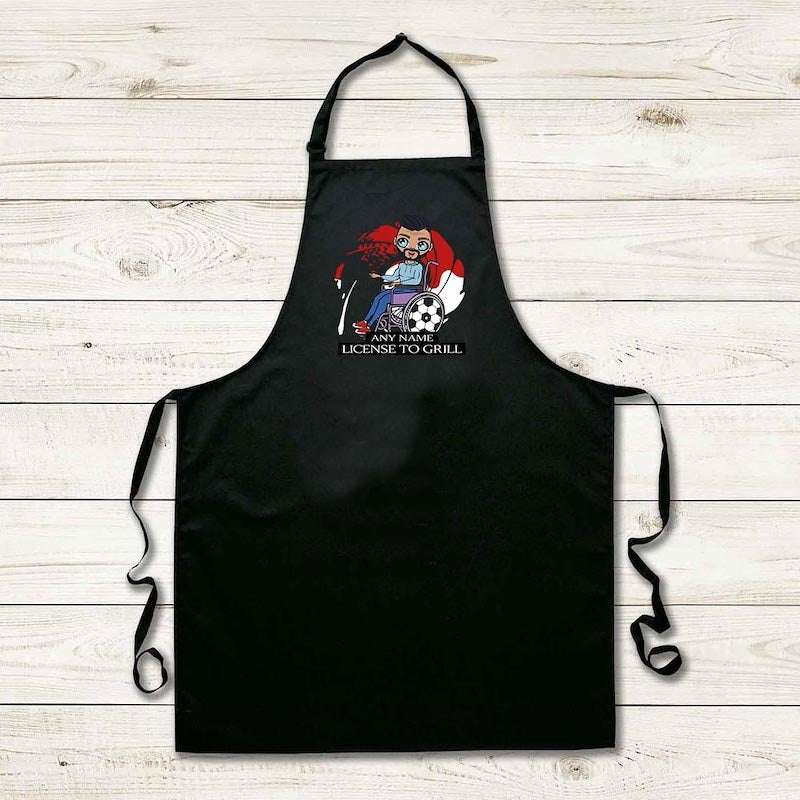 MrCB Wheelchair License To Grill Apron - Image 2