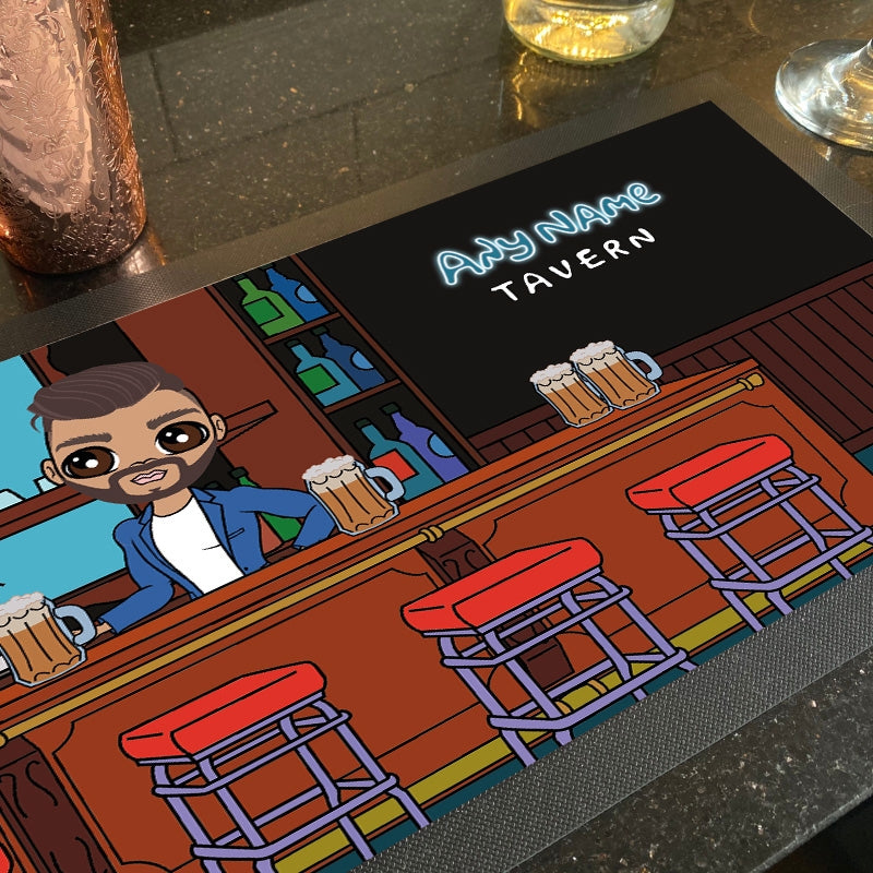 MrCB Personalised Cartoon Tavern Rubber Bar Runner - Image 4
