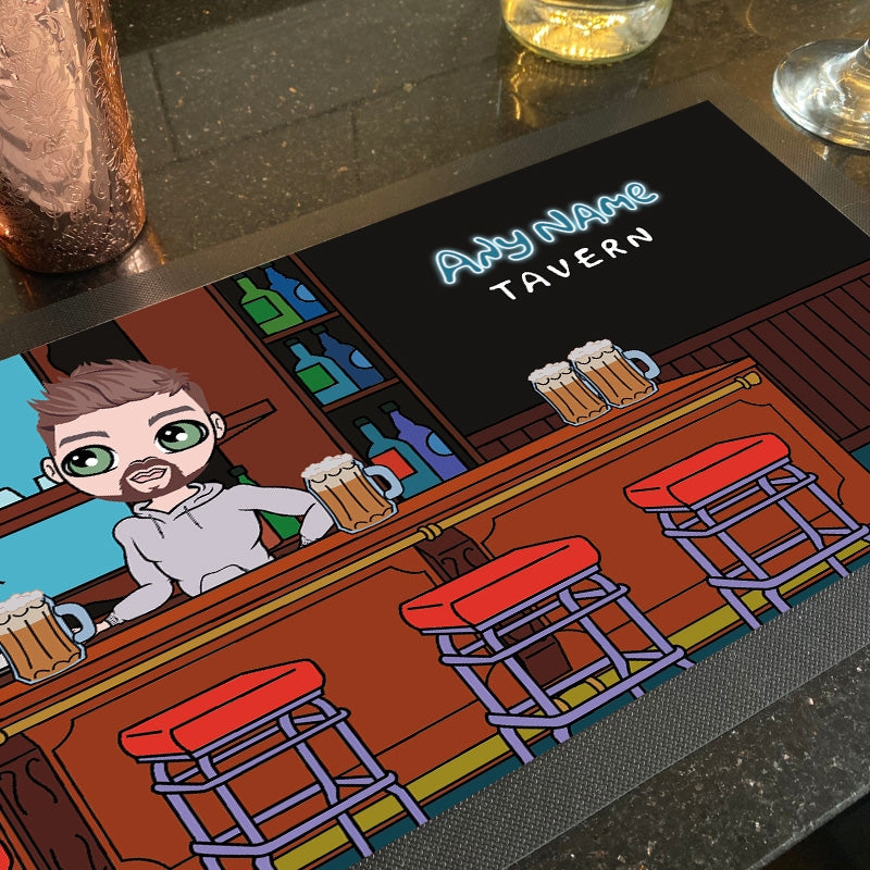 MrCB Personalised Cartoon Tavern Rubber Bar Runner - Image 2