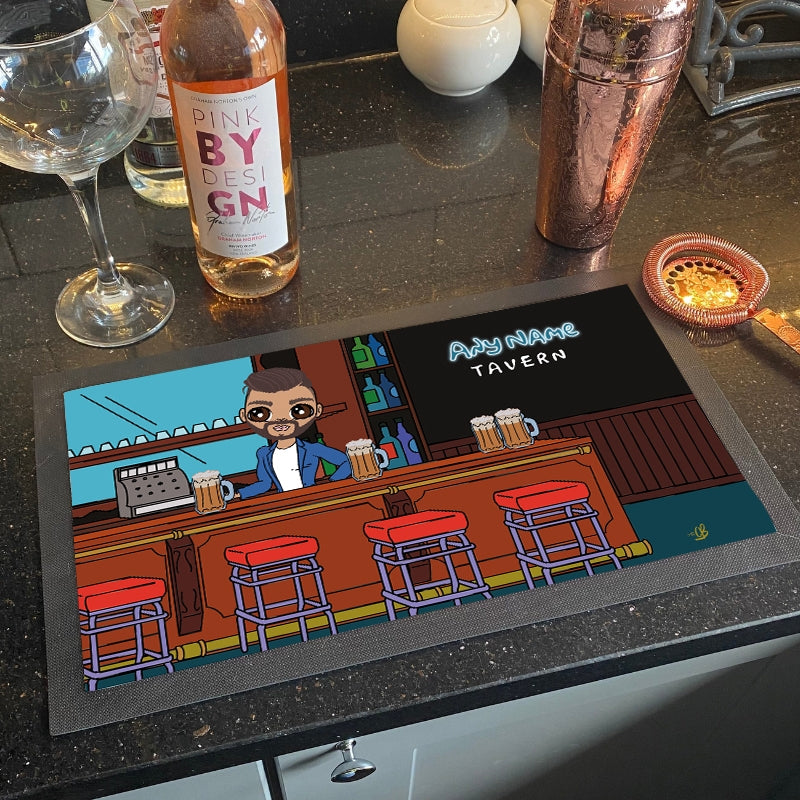 MrCB Personalised Cartoon Tavern Rubber Bar Runner - Image 5