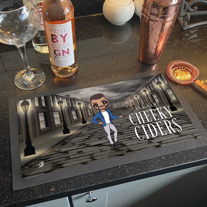 MrCB Personalised Cheeky Ciders Rubber Bar Runner - Image 1
