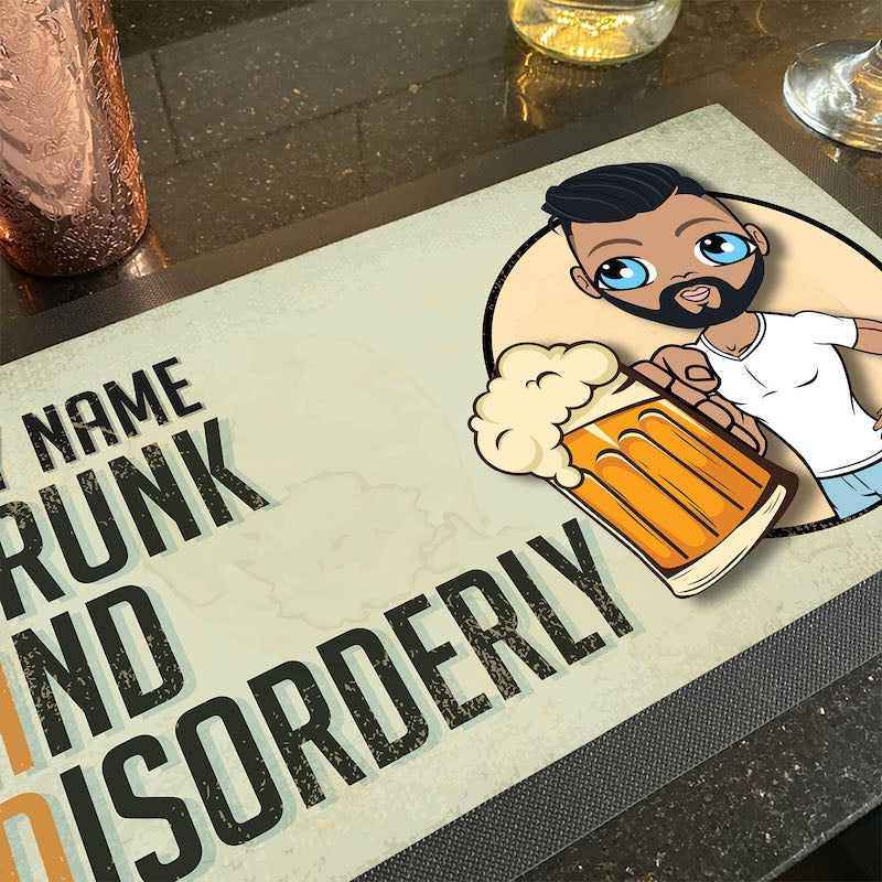MrCB Personalised Drunk And Disorderly Rubber Bar Runner - Image 3