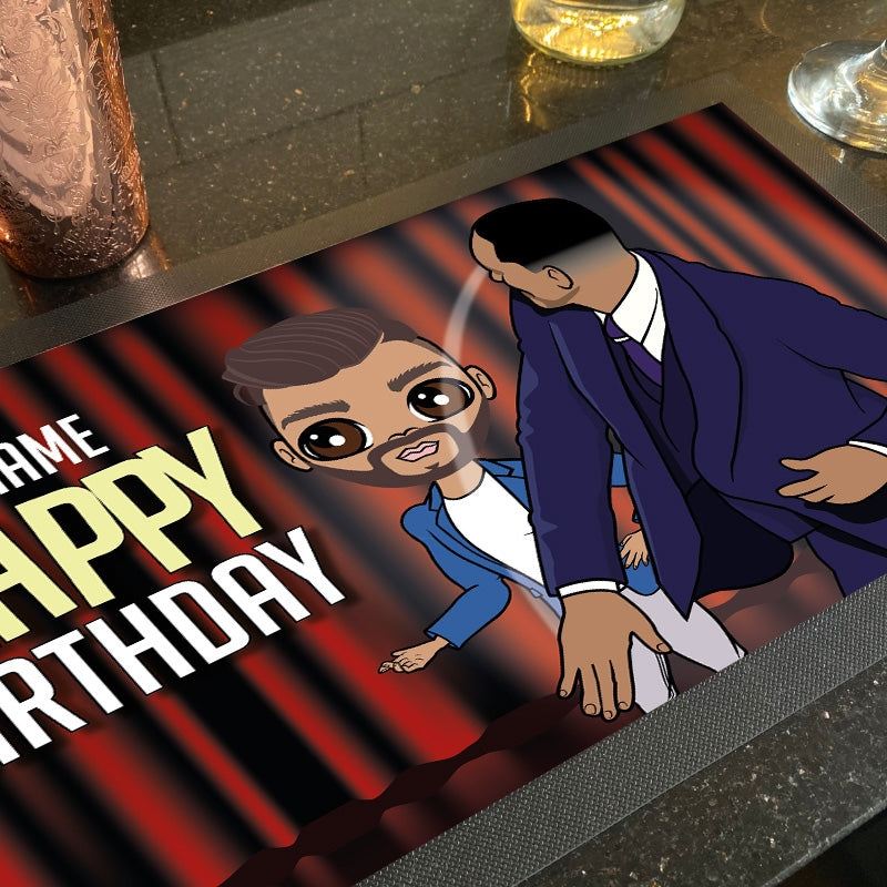 MrCB Personalized Slappy Birthday Rubber Bar Runner - Image 3