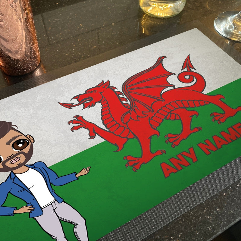 MrCB Personalised Welsh Flag Rubber Bar Runner - Image 4