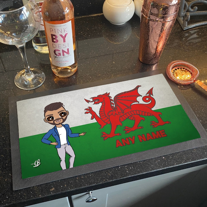 MrCB Personalised Welsh Flag Rubber Bar Runner - Image 5