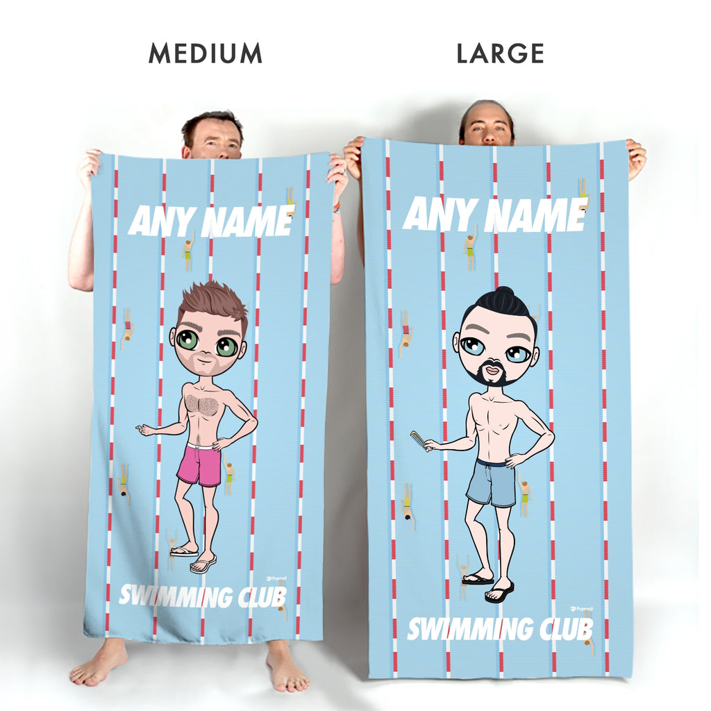 MrCB Personalised Lanes Swimming Towel - Image 5