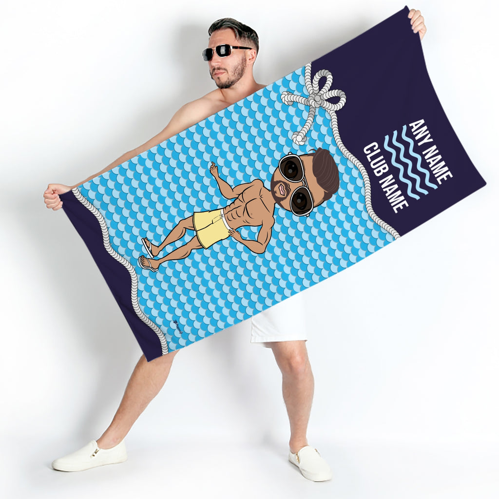 MrCB Personalised Nautical Swimming Towel - Image 5