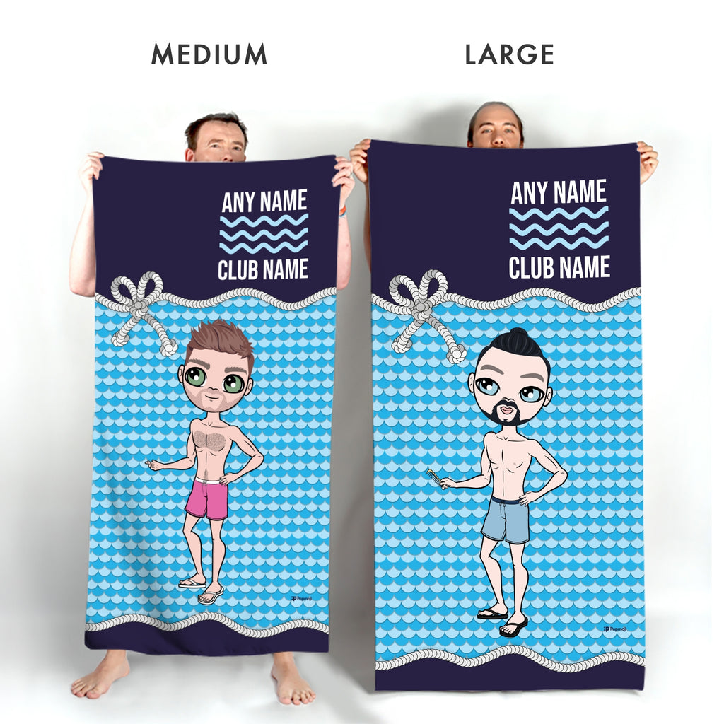 MrCB Personalised Nautical Swimming Towel - Image 3