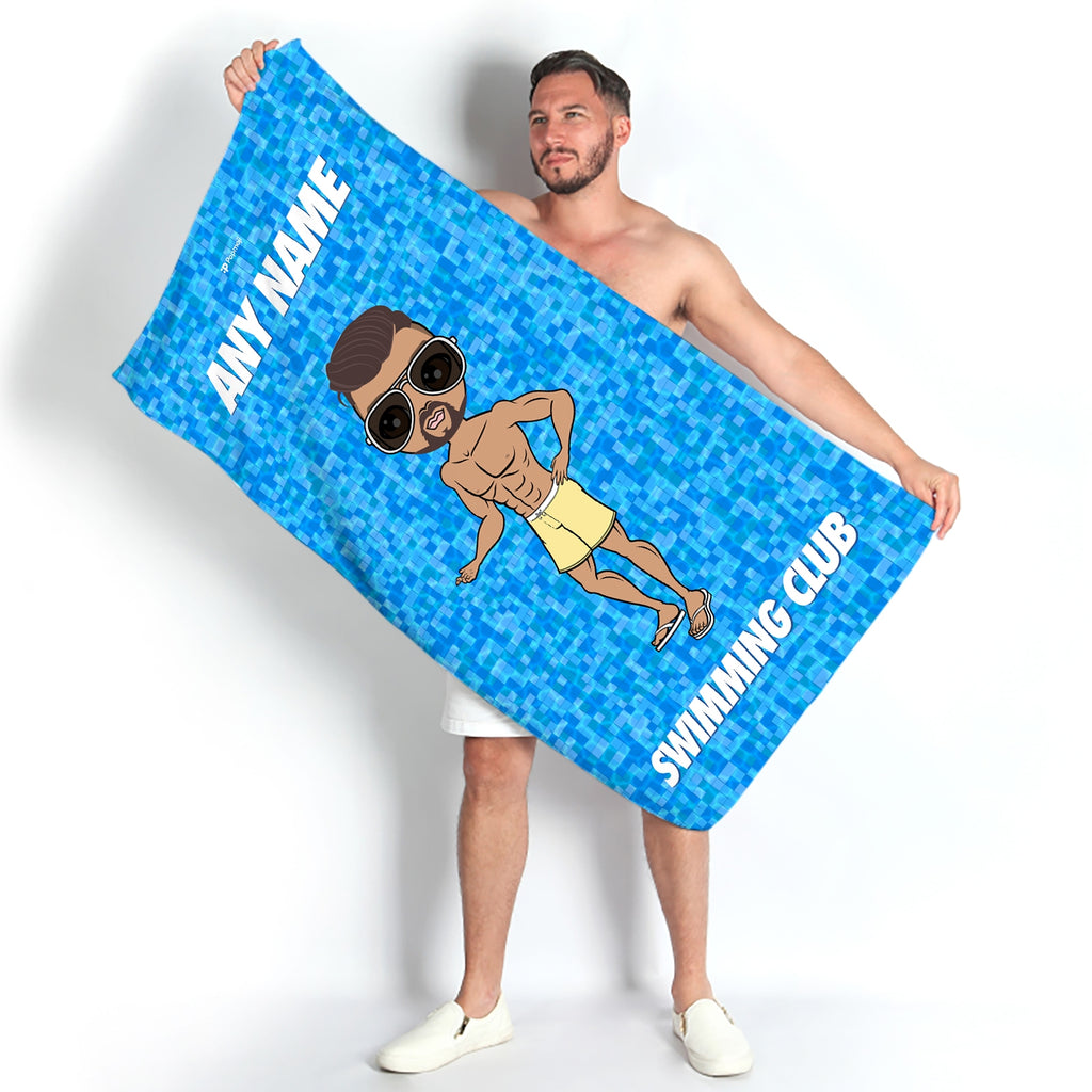 MrCB Personalised Pool Texture Swimming Towel - Image 4