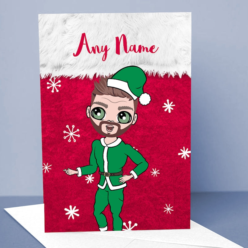 MrCB Snowflake Stocking Christmas Card - Image 1