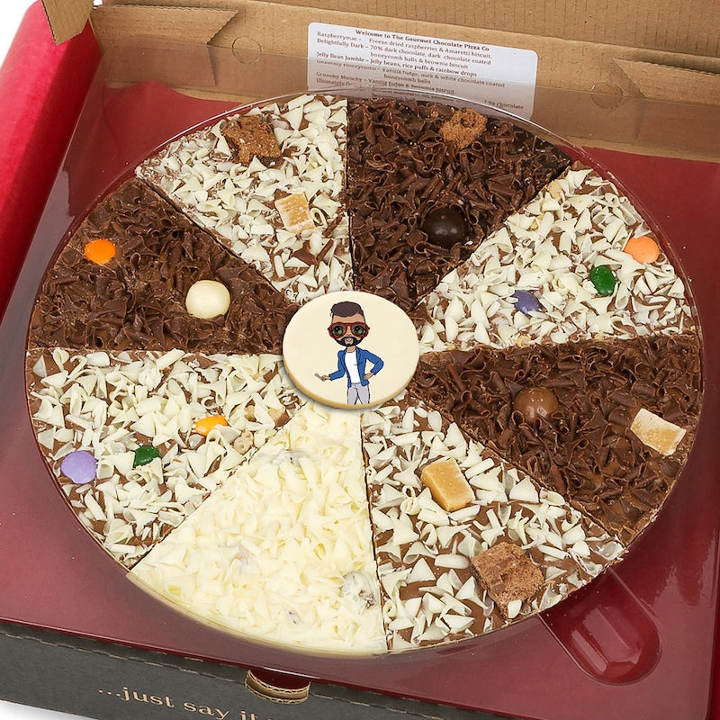 MrCB Personalised Chocolate Pizza – Delicious Dilemma - Image 1