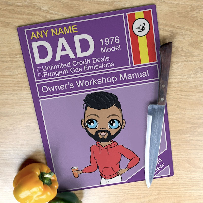 MrCB Glass Chopping Board - Dad Manual - Image 1