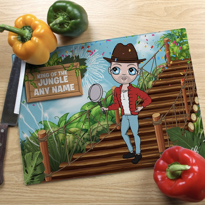 MrCB Glass Chopping Board - King Of The Jungle - Image 1