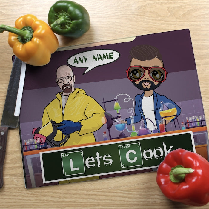 MrCB Glass Chopping Board - Let's Cook - Image 1