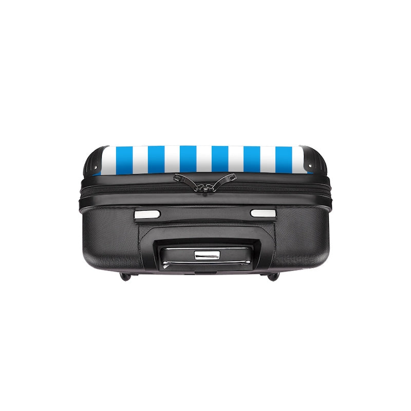 MrCB Personalised Blue Stripe Suitcase - Image 3
