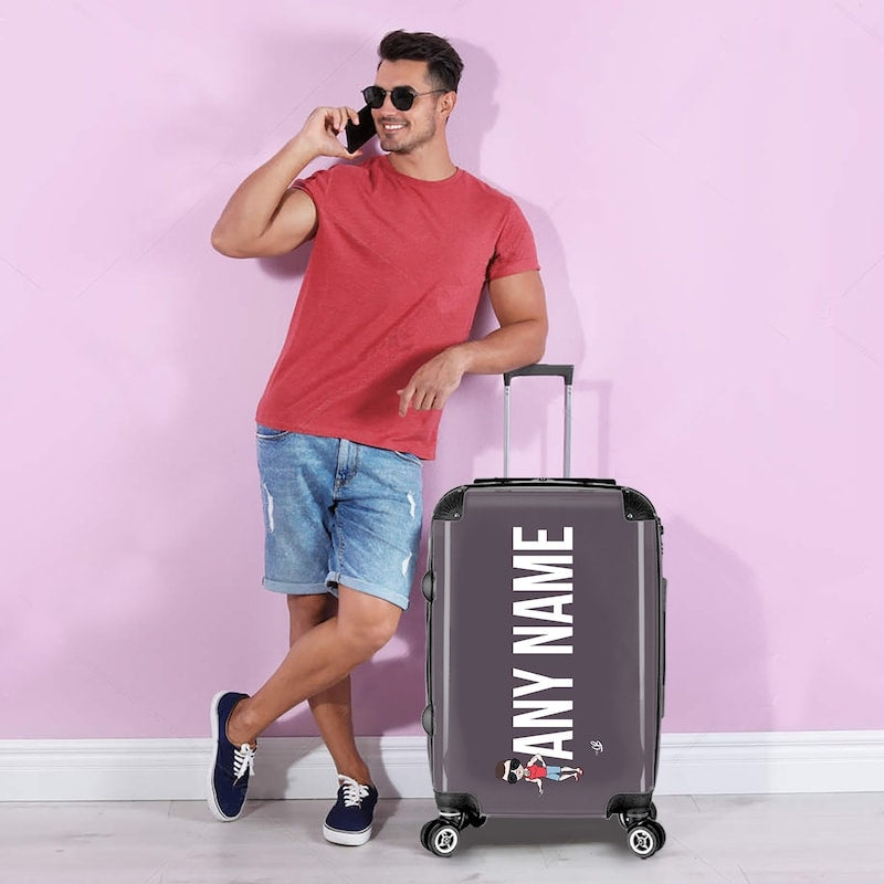 MrCB Grey Bold Name Suitcase - Image 2
