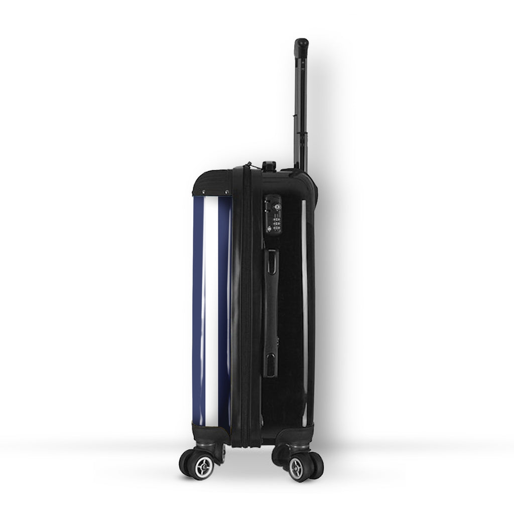 MrCB Personalised Navy Stripe Suitcase - Image 2