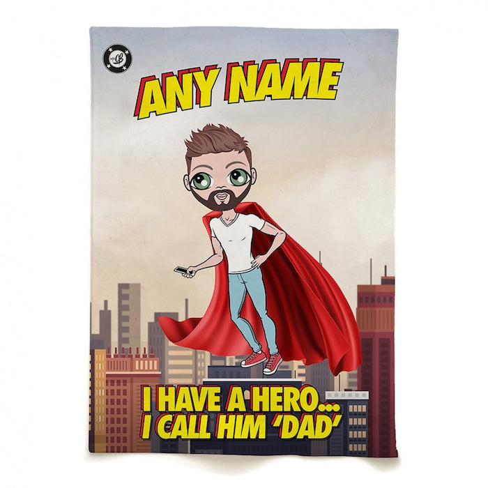 MrCB Personalised Dad Hero Tea Towel - Image 2