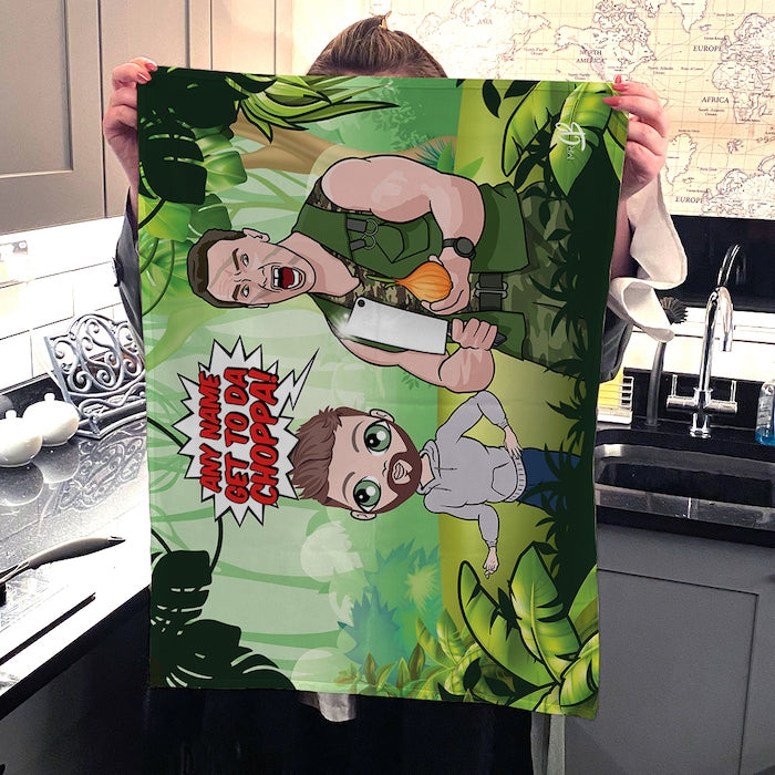 MrCB Personalised Get To Da Choppa Tea Towel - Image 2