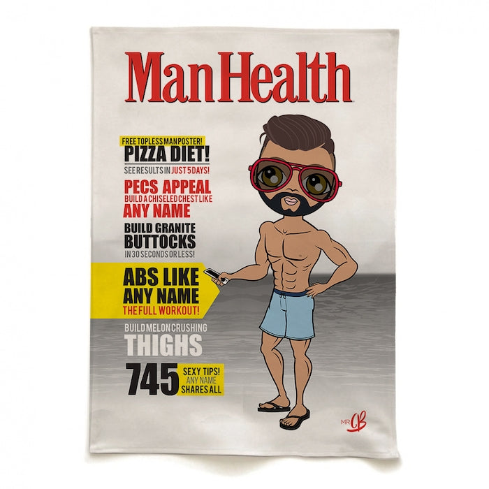 MrCB Personalised Man's Health Tea Towel - Image 2
