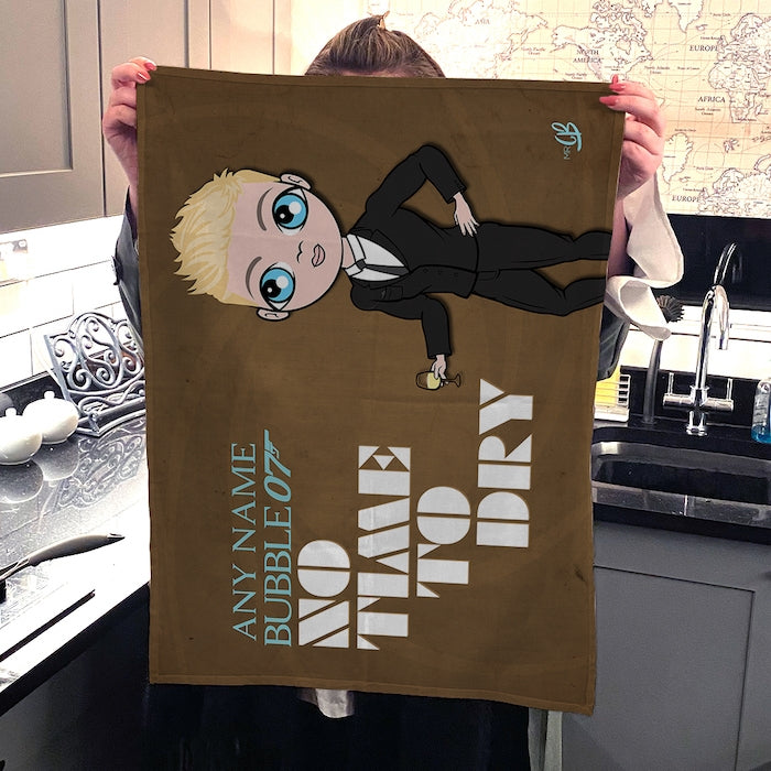 MrCB Personalised No Time To Dry Tea Towel - Image 4