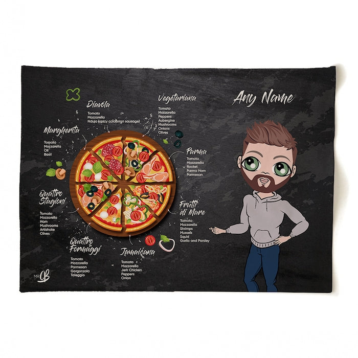 MrCB Personalised Pizza Selection Tea Towel - Image 4