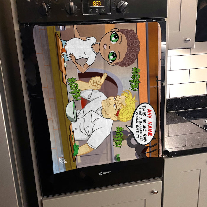 MrCB Personalised Shouty Chef Tea Towel - Image 2