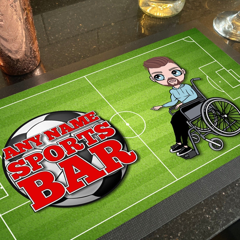 MrCB Wheelchair Personalised Sports Bar Rubber Bar Runner - Image 3