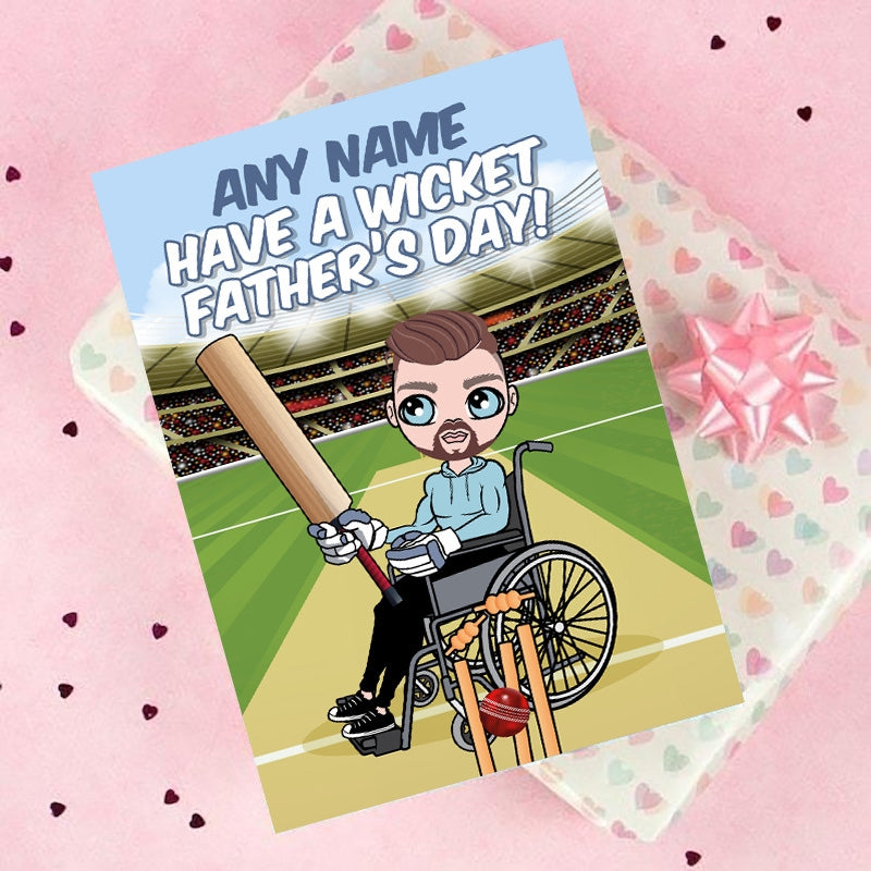 MrCB Wheelchair Have A Wicket Father's Day Card - Image 2