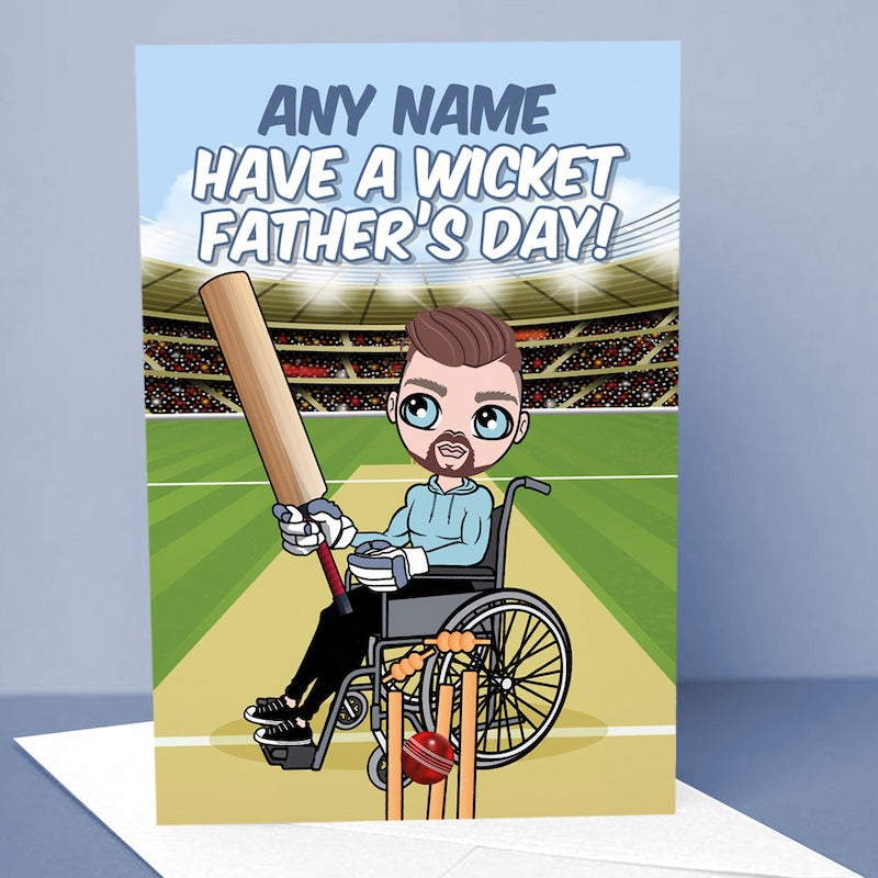 MrCB Wheelchair Have A Wicket Father's Day Card - Image 1
