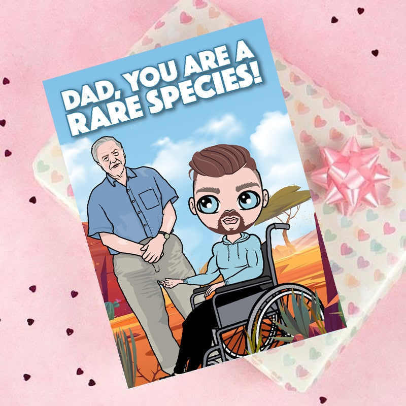 MrCB Wheelchair Dad You're A Rare Species Card - Image 2