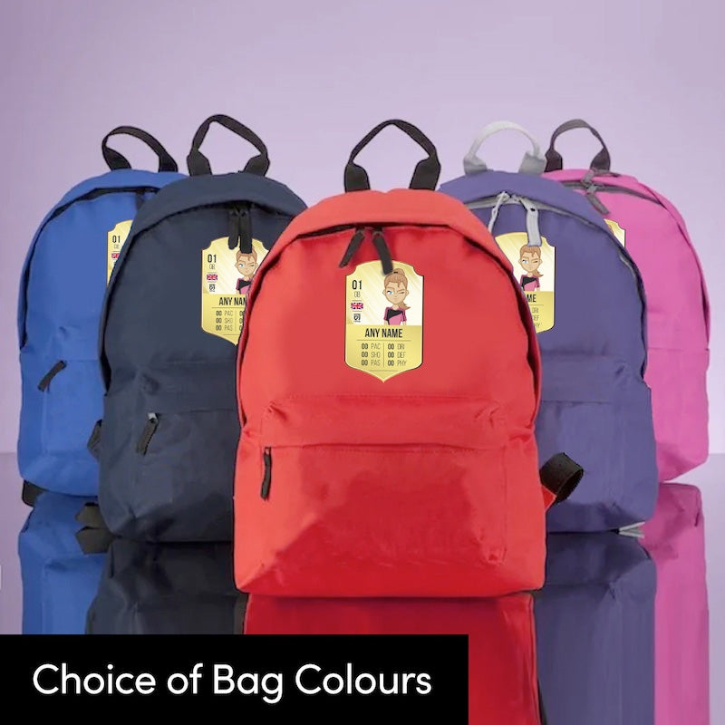 MySwag Girls Personalised Player Stats Shield Rucksack - Image 4